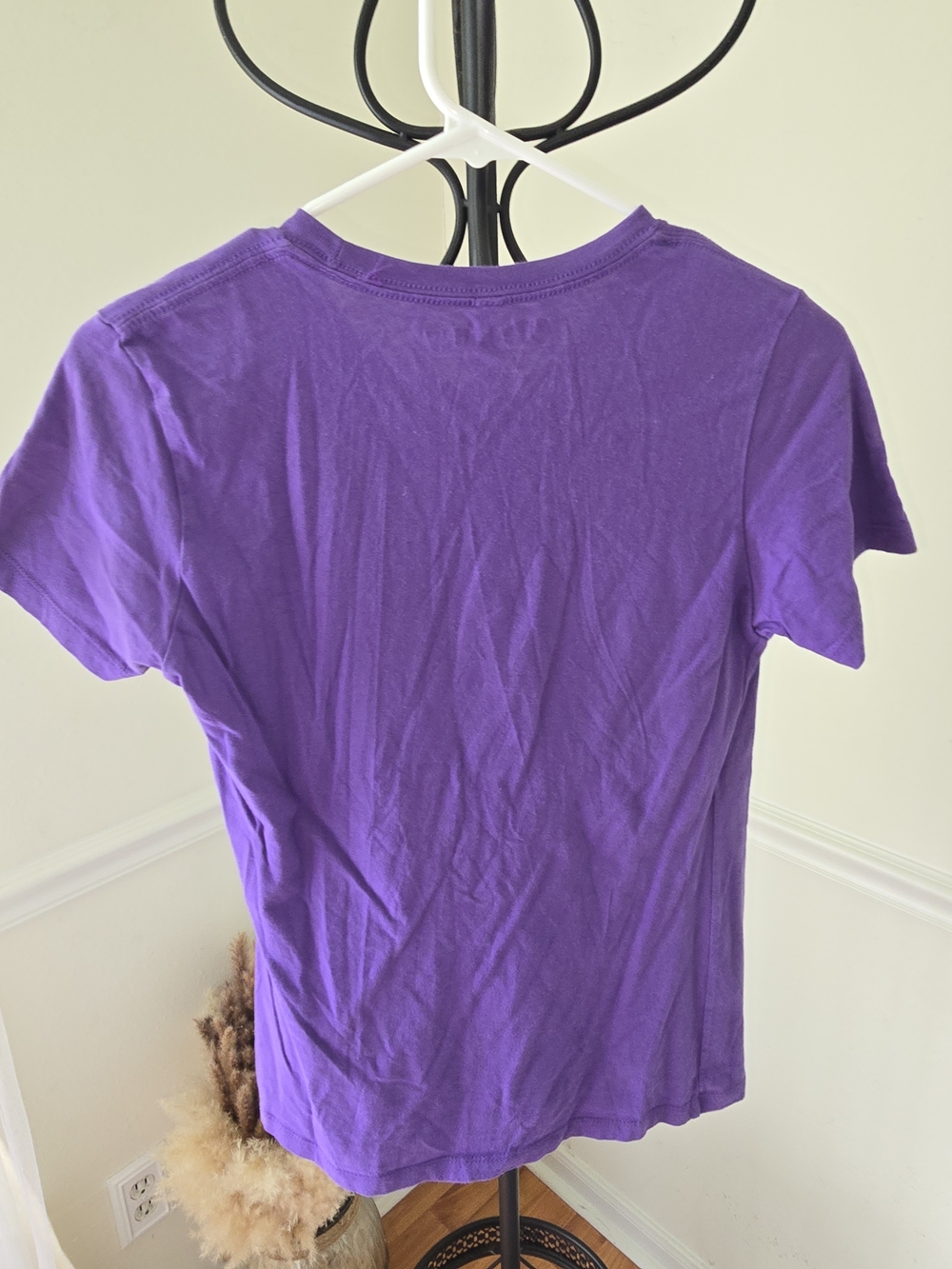 Purple Anime Graphic Short Sleeve Tee - Picture 5 of 5